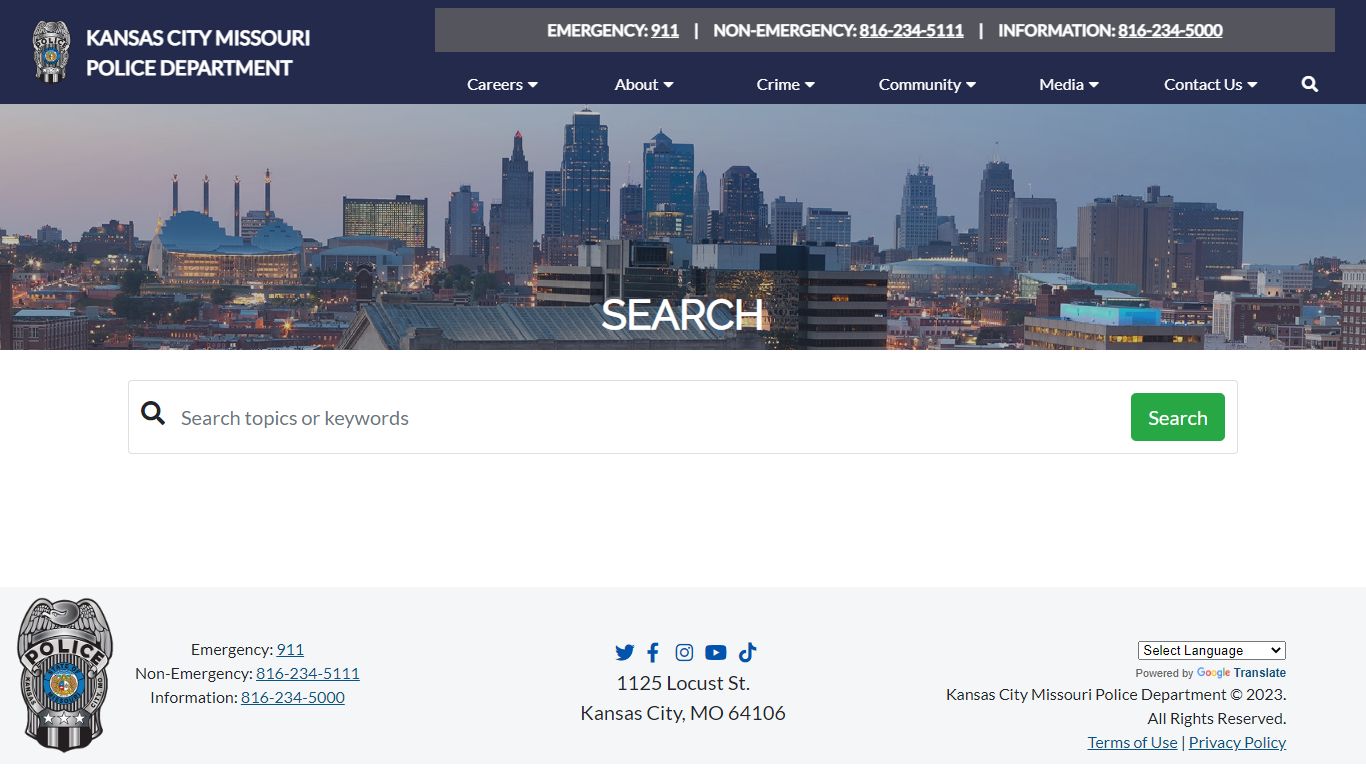 Search - Kansas City, Missouri Police Department